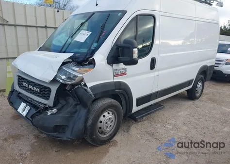 2020 Ram Promaster 1500 High Roof 136 Wb из США, поврежденный, VIN 3C6TRVBGXLE130252